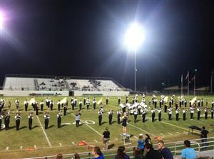 Picture of Darby Junior High's half-time performance at Alma 